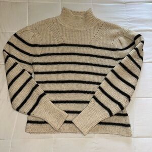 Isabel Marant Beige and Black Striped Sweater